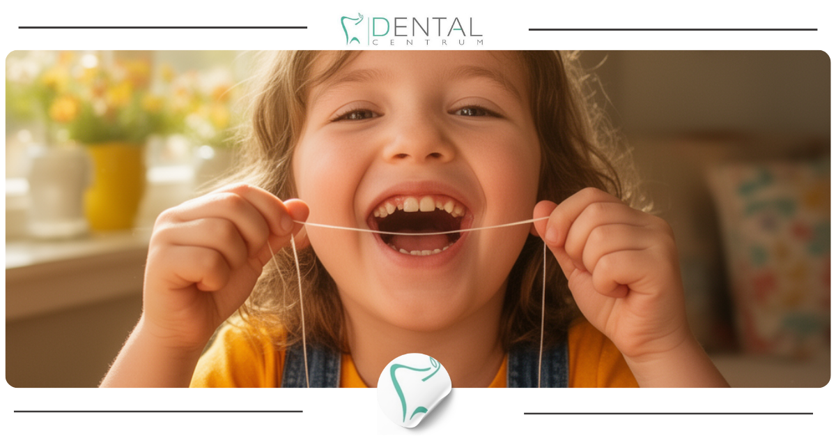 Nitkowanie zęb&oacute;w u dzieci &ndash; czy warto?